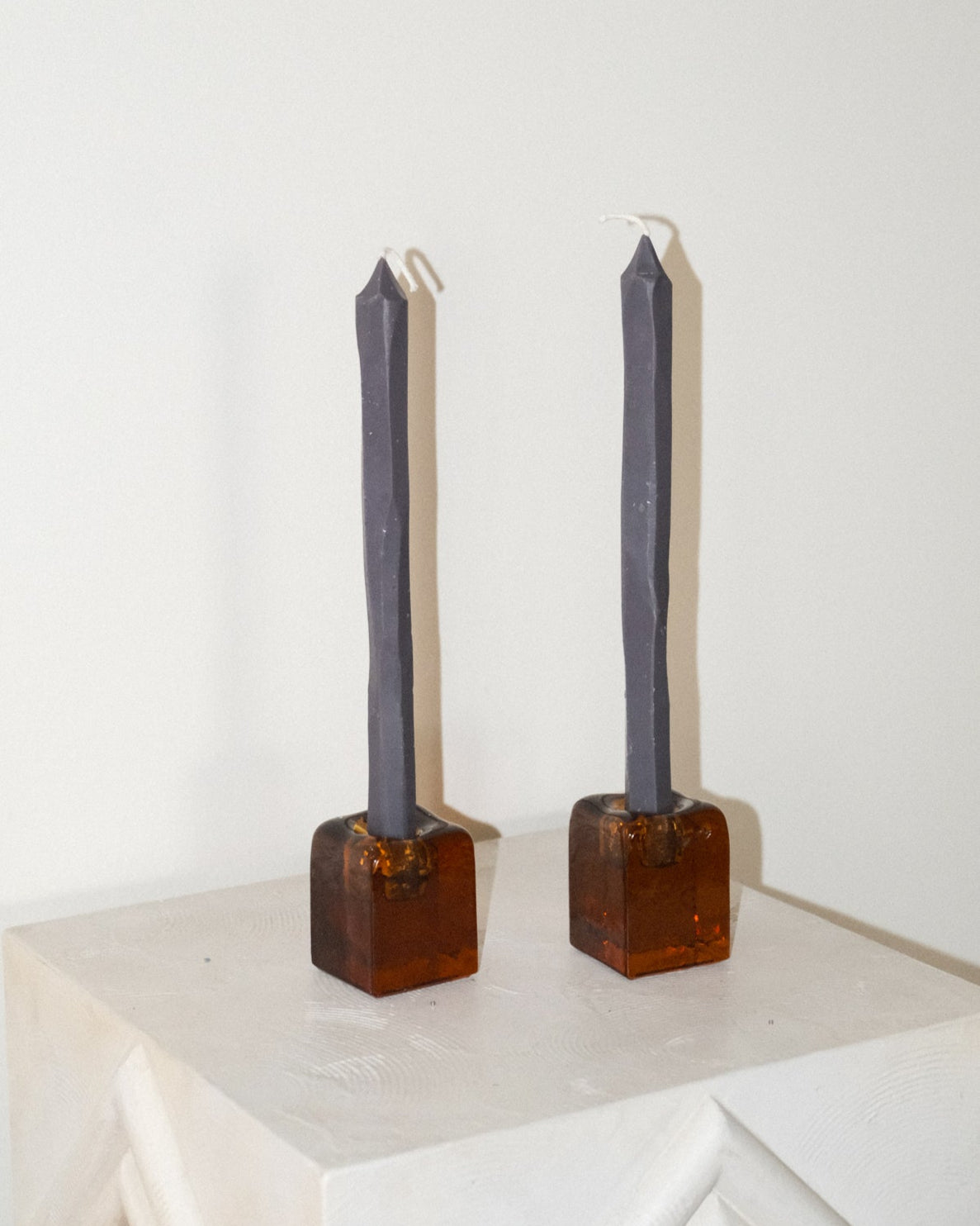 Charcoal Hand Carved Candle Tapers