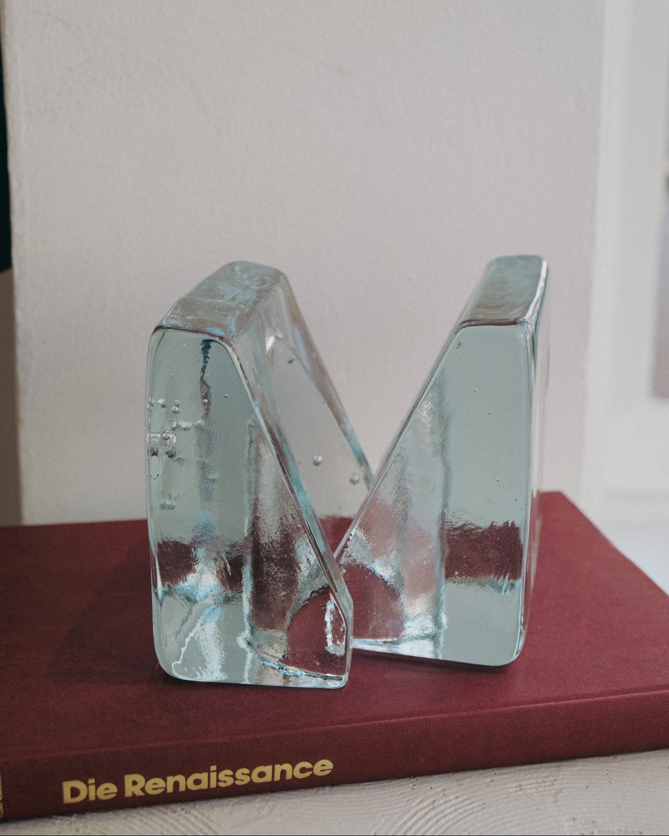 Vintage Blenko Glass Sculptural Bookends