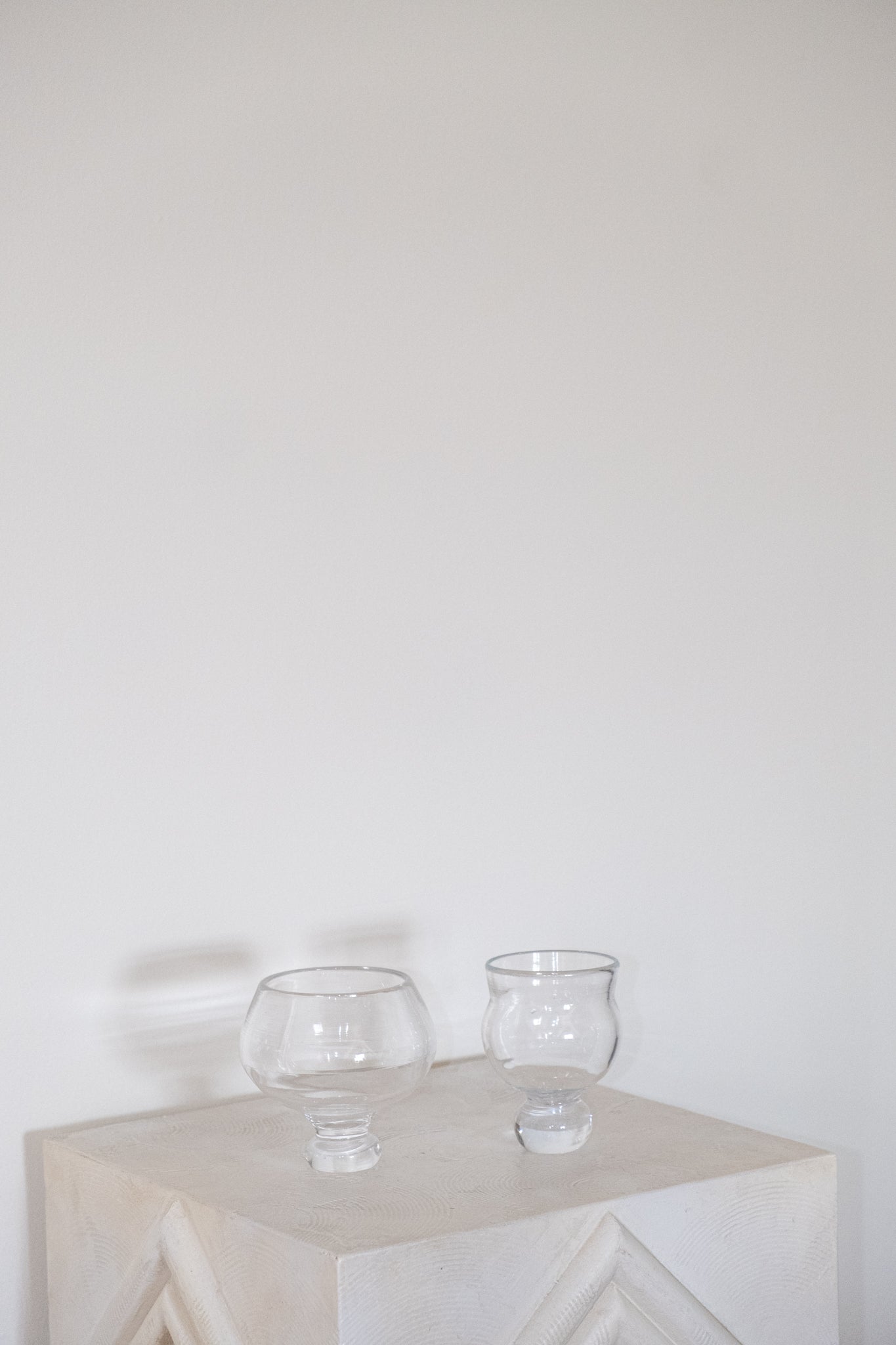 Organic Shaped Hand Blown Glassware
