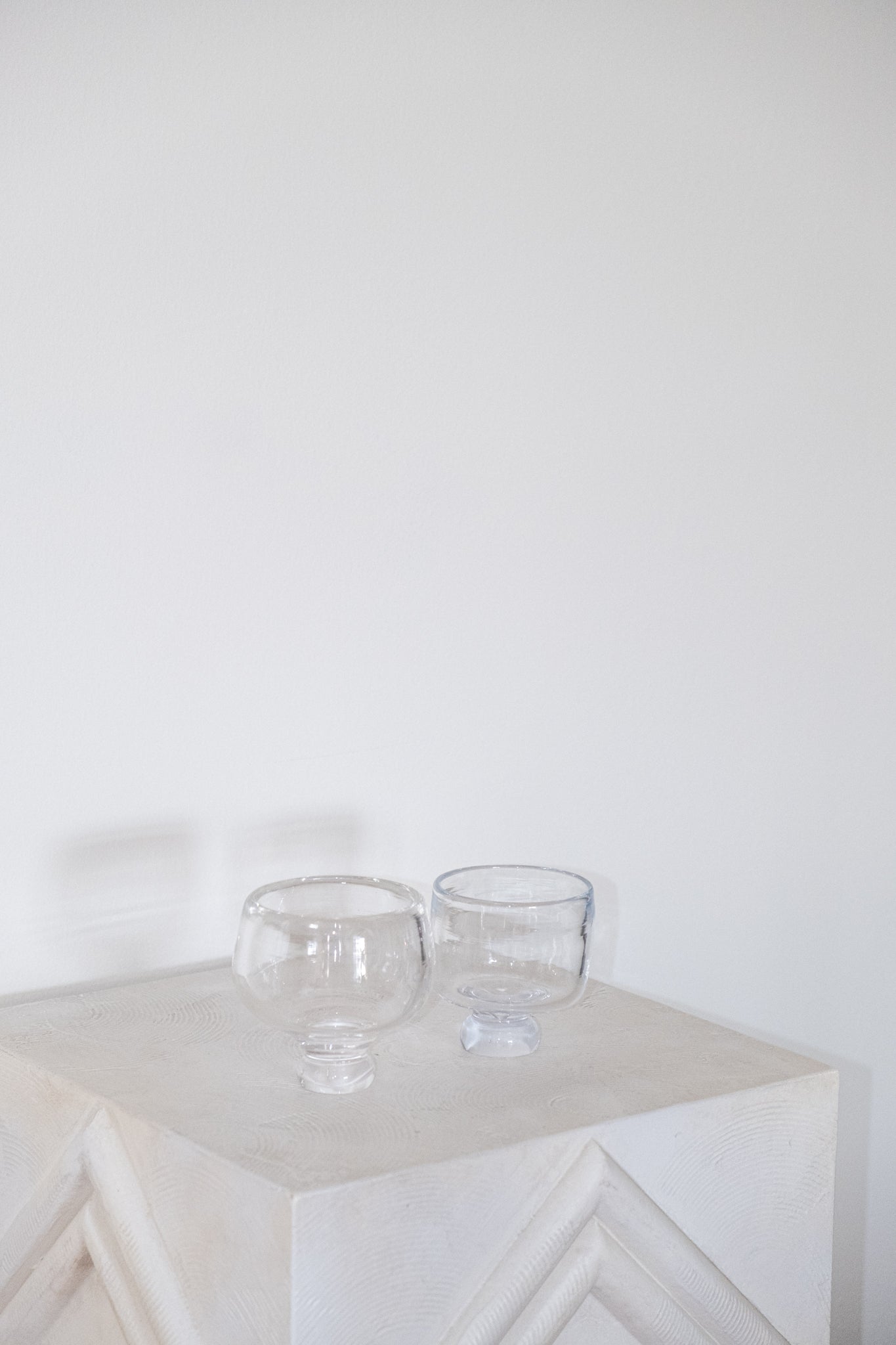 Organic Shaped Hand Blown Glassware