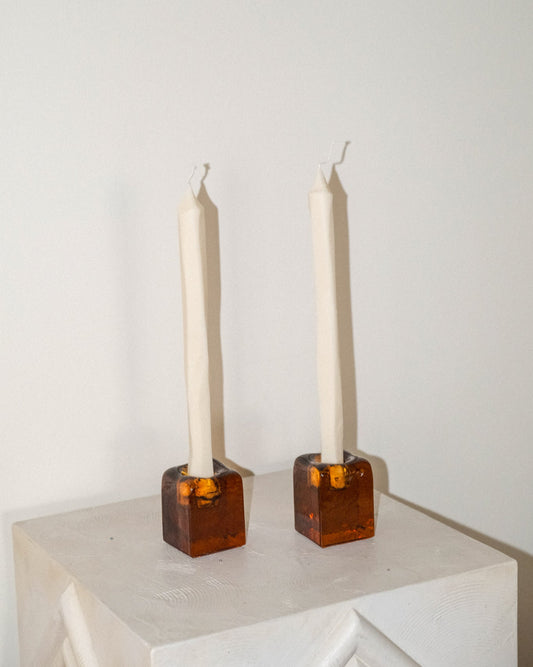 Ivory Hand Carved Candle Tapers