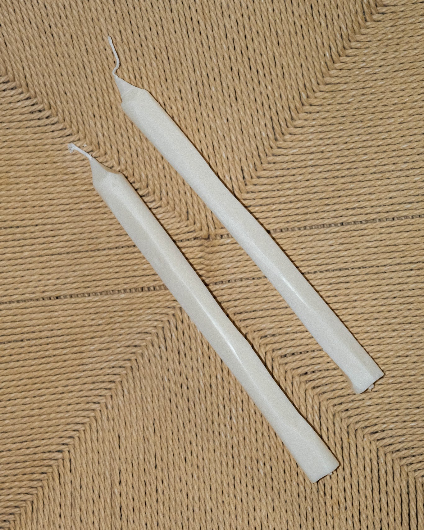 Ivory Hand Carved Candle Tapers