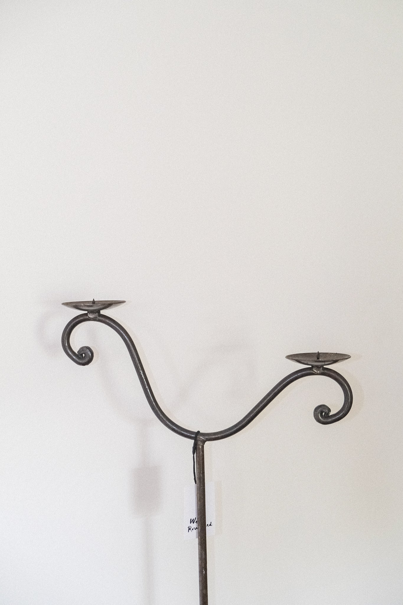 Vintage Wrought Iron Floor Candelabra